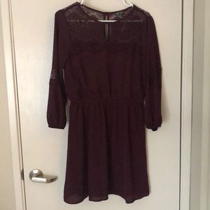 Maroon Dress